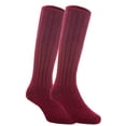 thumbnail image 1 of Lian LifeStyle Children 2 Pairs Knee High Wool Socks Size 0-2Y(Wine), 1 of 2