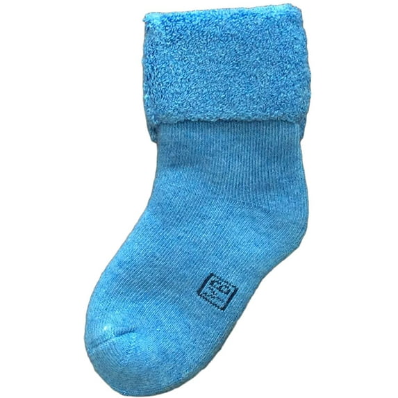 Lian LifeStyle Children's 1 Pair Wool Socks Plain Color 12M-24M (Blue)