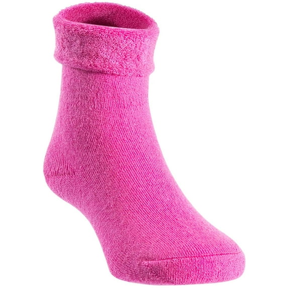 Lian LifeStyle Children's 1 Pair Wool Socks Plain Color 6M-12M (Rose)