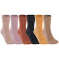 thumbnail image 1 of Lian LifeStyle Children's 3 Pairs Wool blend Crew Socks Plain Color 6M-12M (Random Boy Color), 1 of 4