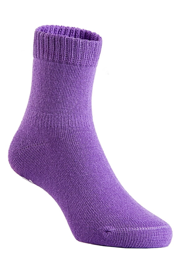 Children's 4 Pairs Superior Quality Cotton Socks - Fascinating and Refined Crew Socks - Sweat Permeable - Perfect for Sports Size 3Y-5YPurple