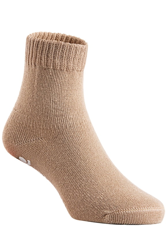 Children's 4 Pairs Superior Quality Cotton Socks - Fascinating and Refined Crew Socks - Sweat Permeable - Perfect for Sports Size 1Y-3YBeige