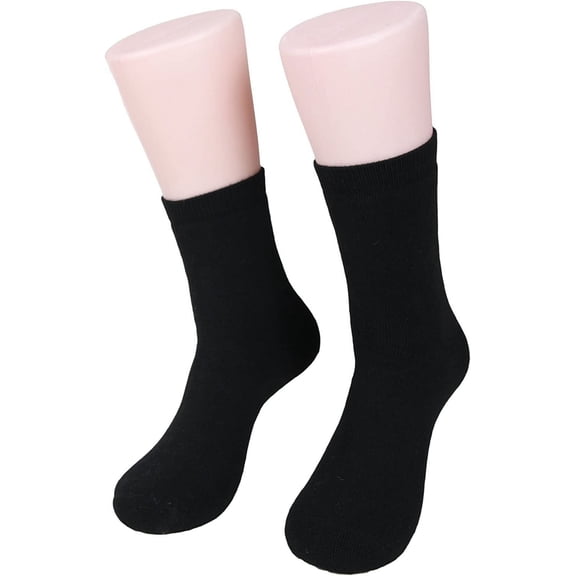 Lian LifeStyle Cute, Perfect Fit, Cozy Men's 1 Pair Wool Blend Crew Socks With a Wide Size 6-9Beige