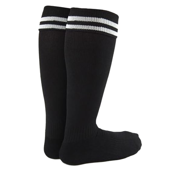 Lian LifeStyle Exceptional Adult's 2 Pairs Knee High Sports Socks for Soccer, Softball, Baseball, & Many Other Sports Size 6-9 Black