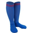 thumbnail image 1 of Lian LifeStyle Exceptional Boy's 1 Pair Knee High Sports Socks for Soccer, Softball, Baseball, and Many Other Sports XL002 Size M Blue, 1 of 5
