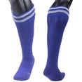 thumbnail image 1 of Lian Style Men's 1 Pair Knee-high Sports Socks for Baseball/Soccer/Lacrosse XL002 M/L White, 1 of 5