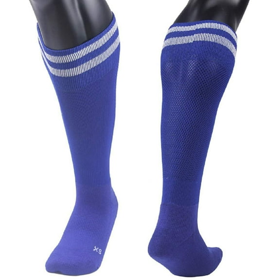 Lian Style Men's 1 Pair Knee-high Sports Socks for Baseball/Soccer/Lacrosse XL002 M/L White