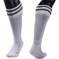 thumbnail image 1 of Lian LifeStyle Exceptional Women's 1 Pair Knee High Sports Socks for Soccer, Softball, Baseball, and Many Other Sports XL003 Size MWhite, 1 of 1