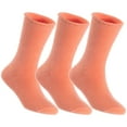 thumbnail image 1 of Lian LifeStyle Fantastic Children's 3 Pairs Wool Crew Socks Super Comfortable, Soft, and Durable LK0601 Size 12M-24M (Orange), 1 of 4