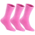 thumbnail image 1 of Lian LifeStyle Fantastic Children's 3 Pairs Wool Crew Socks Super Comfortable, Soft, and Durable LK0601 Size 12M-24M (Rose), 1 of 4