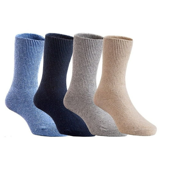Lian LifeStyle Fantastic, , Soft, Adorable & Durable 4 Pairs Children Wool Crew Socks Size4Y-6YRandom Boy Color