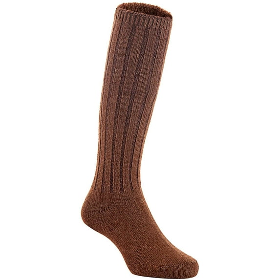Lian LifeStyle Fascinating Children's 1 Pair Knee High Wool Blend Boot Socks Resistant, Comfortable and Health Focused, FS02 Size S 0-2Y Coffee
