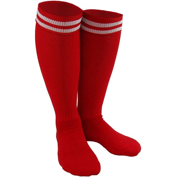 Lian LifeStyle Girl's 1 Pair Knee High Sports Socks for Baseball/Soccer/Lacrosse S Red