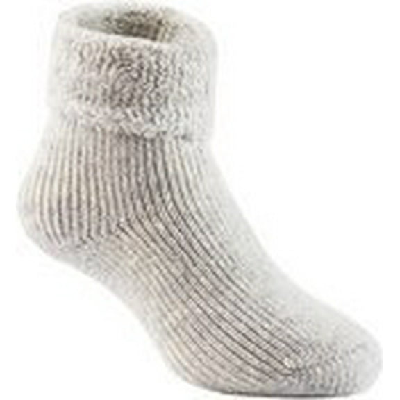 Lian LifeStyle Girl's 3 Pairs Extra Thick Wool Boot Socks Crew Plain LK01 (Grey) (2Y-5Y)