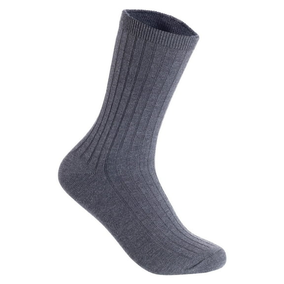 Lian LifeStyle Men's 3 Pairs High-Performance, Ultralight and Great Activewear for Fun Sports Wool Crew Socks HR1611 Size 6-9Grey