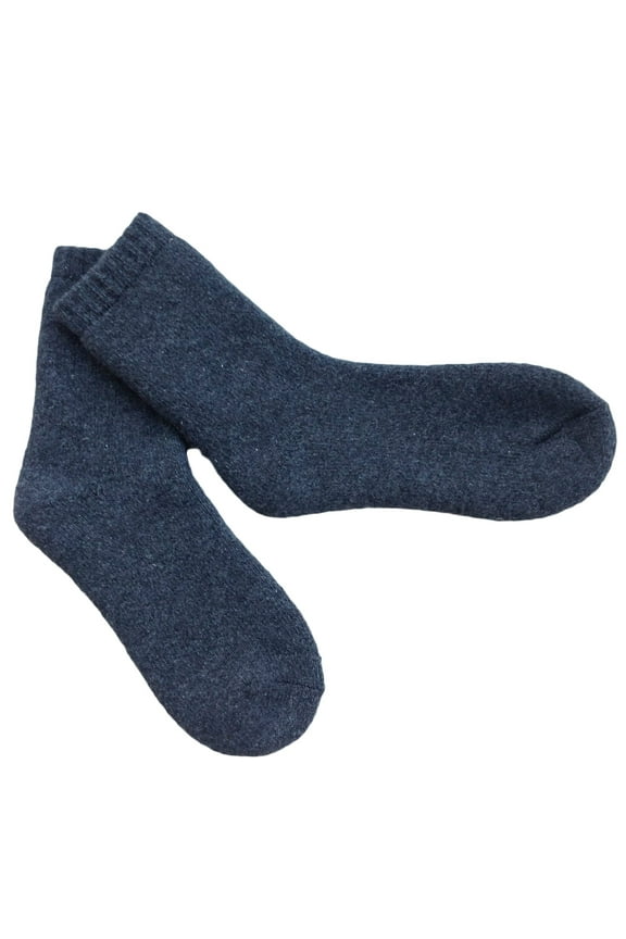 Lian LifeStyle Men's 6 Pairs Extra Thick Wool Socks Solid Size 7-11