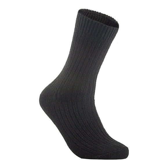 Lian LifeStyle Perfect Fit, Cozy, and Comfortable Women's 1 Pair Wool Crew Socks For Healthy Feet Size 6-9 Black