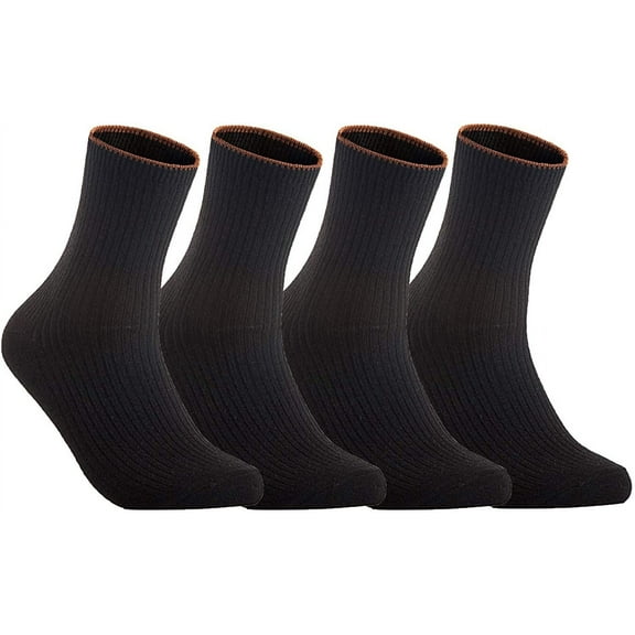 Lian LifeStyle Perfect Fit, and Cozy Women's 4 Pairs Wool Socks Size 6-9 Black