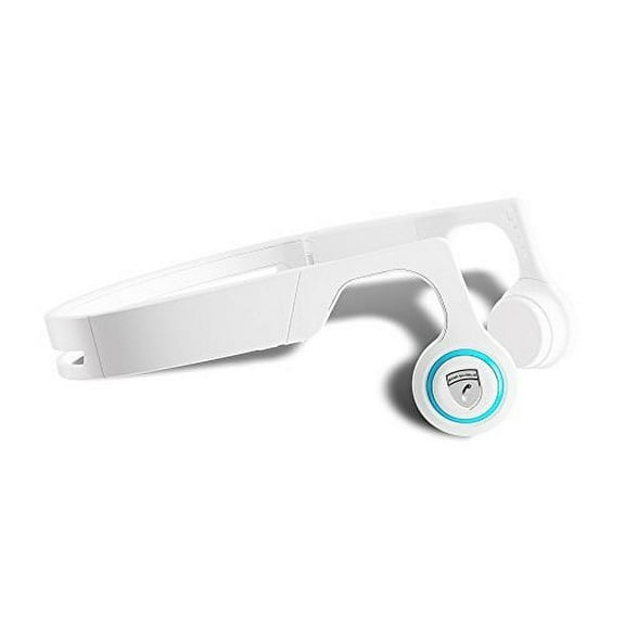 Lian LifeStyle Premium Bone Conduction Headphones Lightweight & Waterproof w/Mic & Bluetooth. Wireless Over Ear Headset for Adults and Kids, Suitable for Sports, Gaming, Travel or Office White