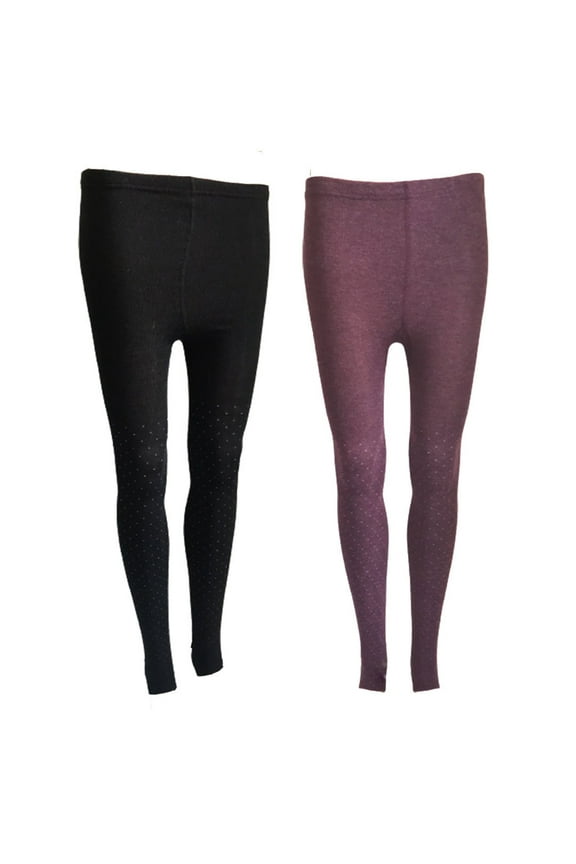 Ultra Comfy Spandex Leggings for Women 2 Pair's Teen & Juniors leggings Workout Tights, Yoga Pants, Running Leggings, Color Black,Wine