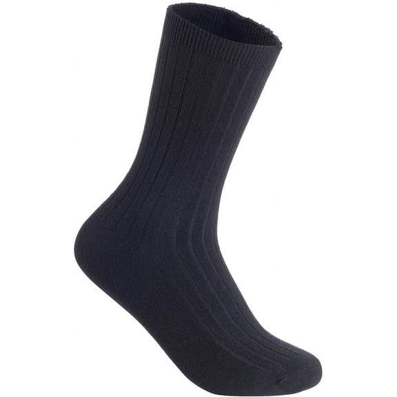 Lian LifeStyle Ultralight Men's 6 Pairs Wool Crew Socks - Great Activewear For Fun Sports, all Season & Weather HR16116 Size 6-9-Black