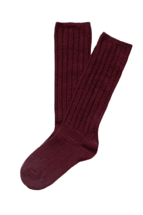 Unisex Baby Children 1 Pair Resistant Knee High Wool Blend Socks Fascinating, Comfortable and health Focused LFS02 Size 4-6Y Wine