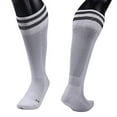 thumbnail image 1 of Lian LifeStyle Unisex Children 1 Pair Knee Length Sports Socks for Baseball/Soccer/Lacrosse M(White), 1 of 1