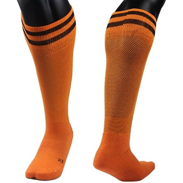 Lian LifeStyle Unisex Children 1 Pair Knee Length Sports Socks for Baseball/Soccer/Lacrosse XS(Orange)
