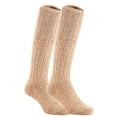 thumbnail image 1 of Lian LifeStyle Unisex Children 2 Pairs Fascinating Knee High Wool Boot Socks Resistant, Comfortable and Health Focused MFS02 Size 4-6YBeige, 1 of 4