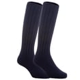 thumbnail image 1 of Lian Style Unisex Baby Children 4 Pairs Knee-high Wool Boot Blend Boot Socks Size 4-6Y(Navy), 1 of 4