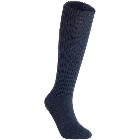 Lian LifeStyle Women's 1 Pair Exceptional, Non-Slip, Cozy and Cool Knee High Wool Socks LWFS05 Size 6-9(Blue)
