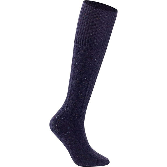 Lian LifeStyle Women's 1 Pair High Crew Wool Socks Size 7-9 (Purple)