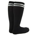 thumbnail image 1 of Lian LifeStyle Women's 1 Pair Knee High Sports Socks for Baseball/Soccer/Lacrosse L Black, 1 of 1