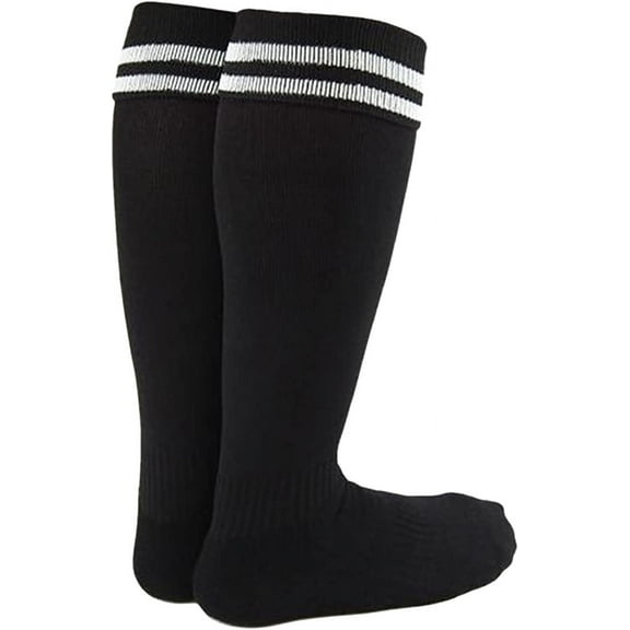 Lian LifeStyle Women's 1 Pair Knee High Sports Socks for Baseball/Soccer/Lacrosse XL002 M/L Black