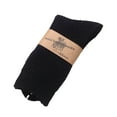 thumbnail image 1 of Lian LifeStyle Women's 1 Pair Knitted Wool Socks One Size 7-10 Black, 1 of 2