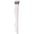 thumbnail image 1 of Lian LifeStyle Women's 1 Pair Over Knee High Thigh High Cotton Boot Socks Size 6-9 J1022-1p, 1 of 1