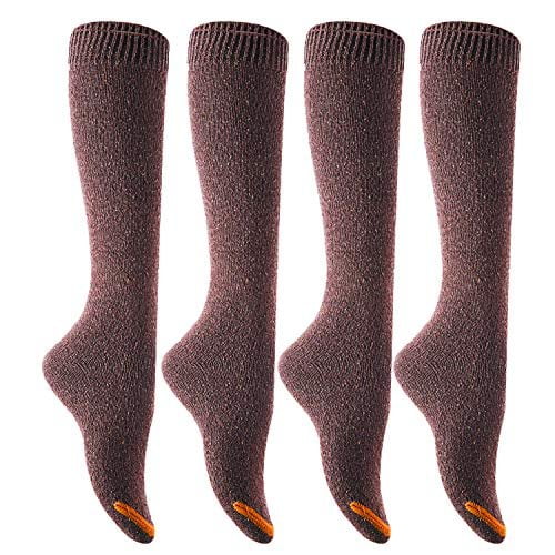 Lian LifeStyle Women's 1 Pair Pack Knee High Cotton Boot Socks ...