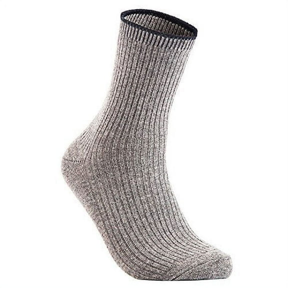 Lian LifeStyle Women's 1 Pair Socks Casual Solid Size 7-9(Grey)