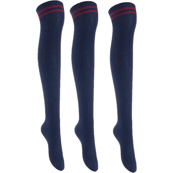 Lian LifeStyle Women's 3 Pairs Adorable Comfortable Soft Thigh High ...