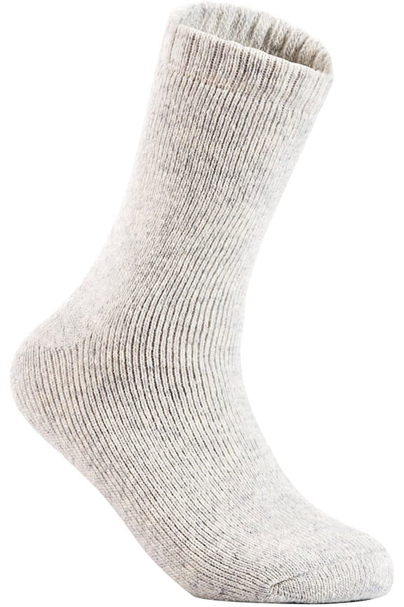Women's 3 Pairs Extra Thick Wool Boot Socks Crew Plain Size 6-10 LK1602 (Grey)