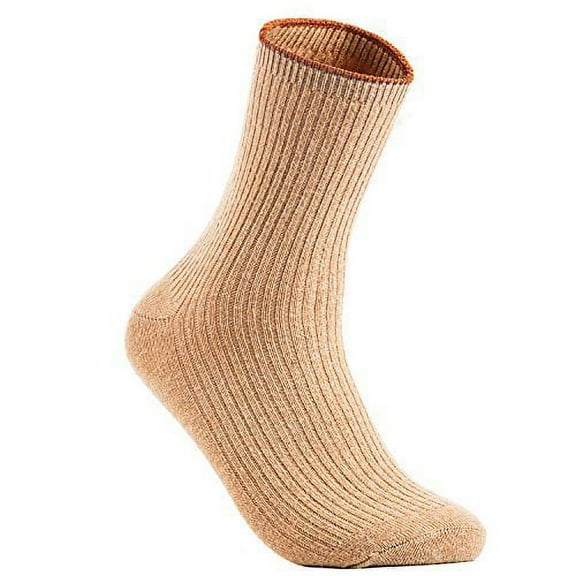 Lian LifeStyle Perfect Fit, and Cozy Women's 4 Pairs Wool Crew Socks For Healthy Feet With A Wide LW1612 Size 6-9 No DarkGrey