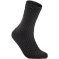 thumbnail image 1 of Lian LifeStyle Women's 4 Pairs Knitted Wool Socks One Size 7-10 (Dark Gray), 1 of 2