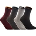 thumbnail image 1 of Lian LifeStyle Women's 4 Pairs Socks Casual Solid Size 6-9(Random Color), 1 of 2