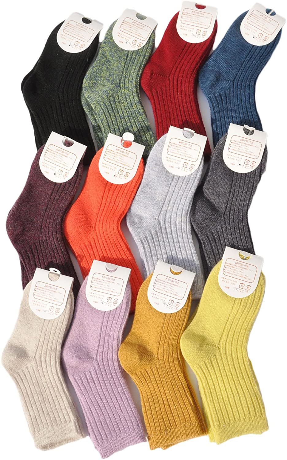 Lian LifeStyle Women's 5 Pairs Adorable Comfortable Soft Thigh High ...