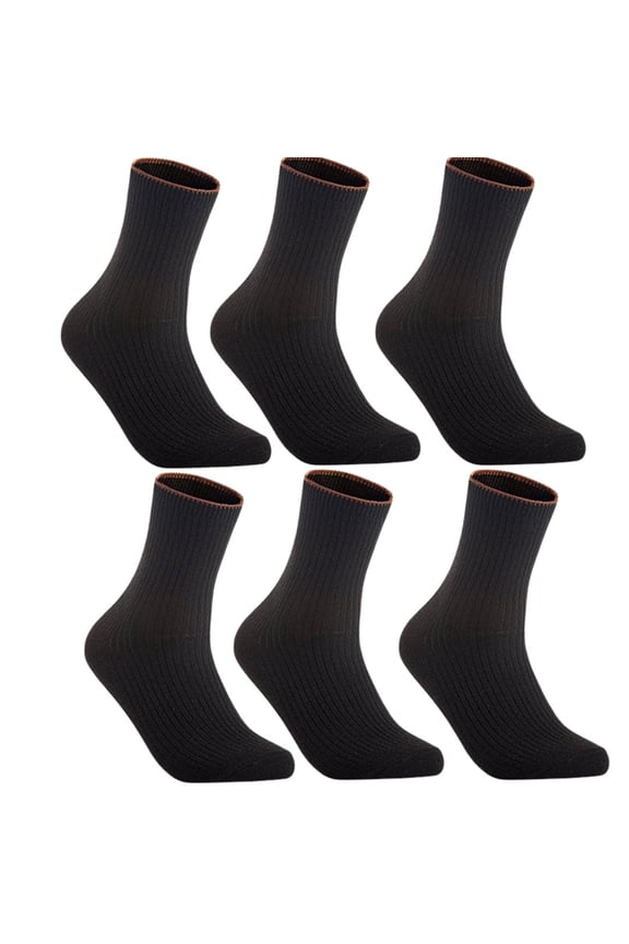 Women's 6 Pairs Socks Solid Color Size 6-9