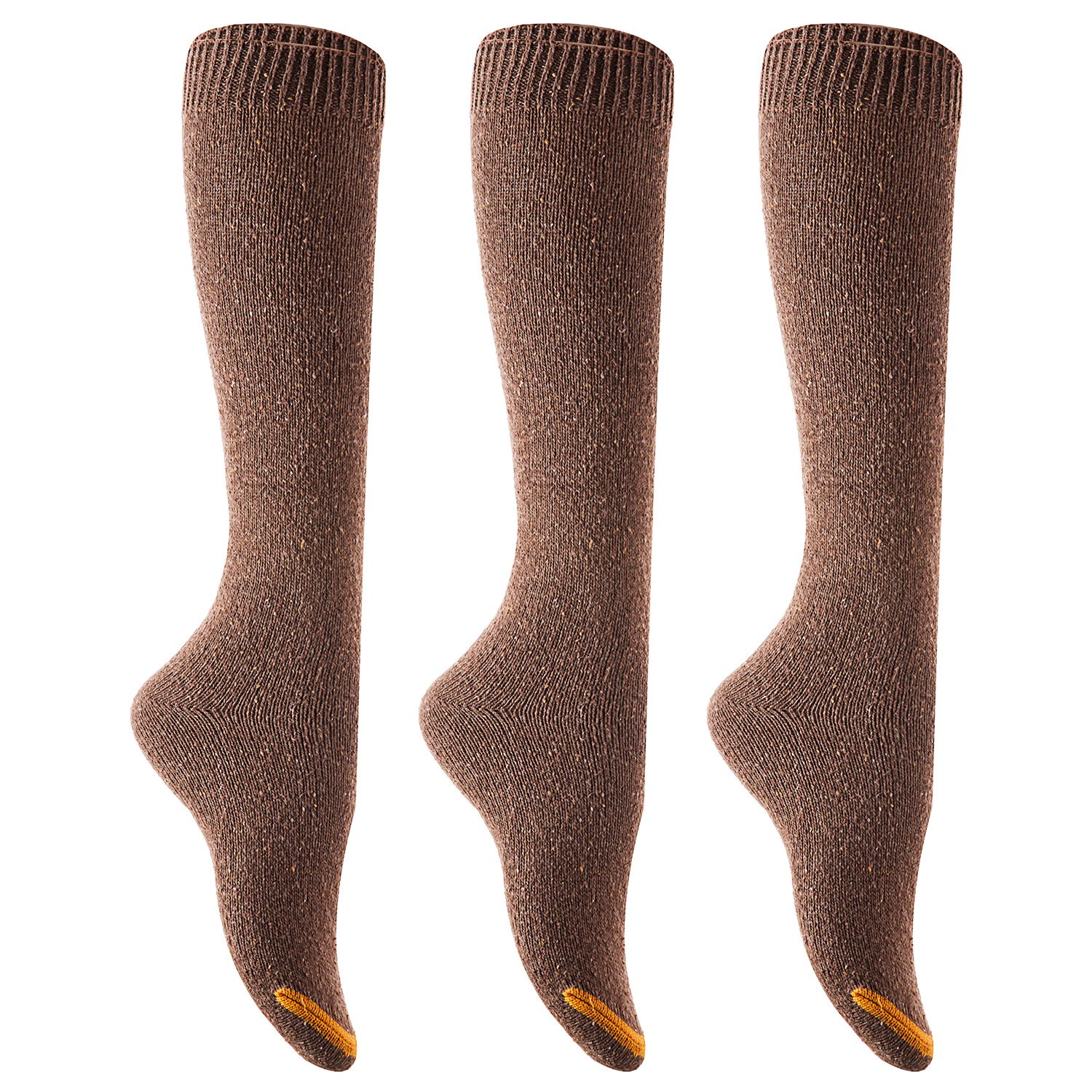 Lian Lifestyle Awesome Women's 3 Pairs Knee High Cotton Socks ...