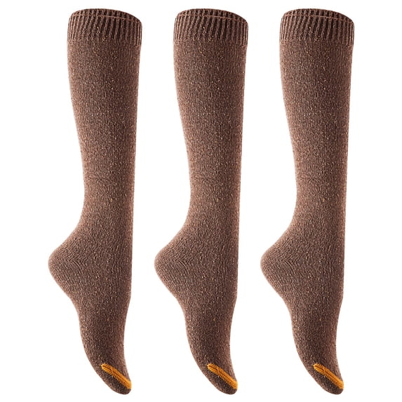 Lian Lifestyle Awesome Women's 3 Pairs Knee High Cotton Socks ...