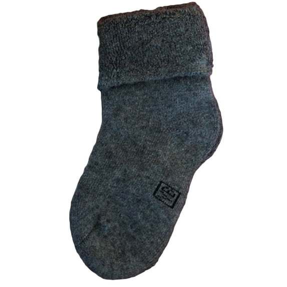 Lian Lifestyle Baby Boy's 1 Pair Wool Blend Socks Plain Color 12M-24M Grey