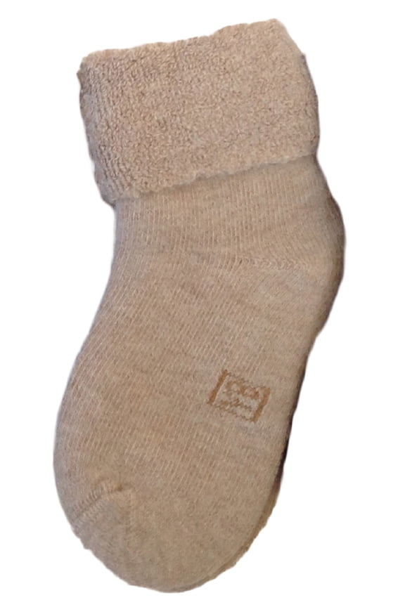 Baby Boy's 1 Pair Wool Blend Socks Plain Color 6M-12M Beige
