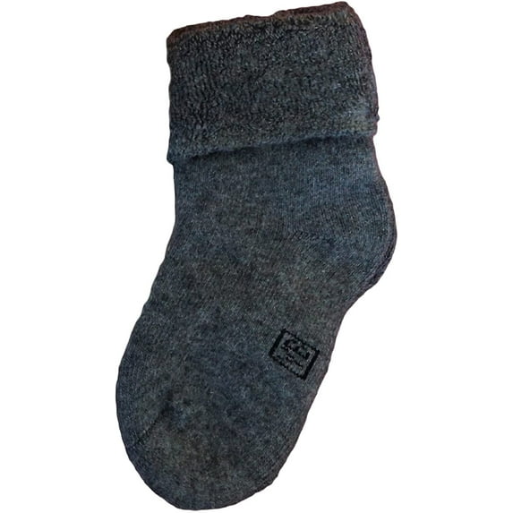 Lian LifeStyle Baby Boys 1 Pair Remarkable, Cozy, Colored and Soft Wool Socks Size 12M-24M Grey